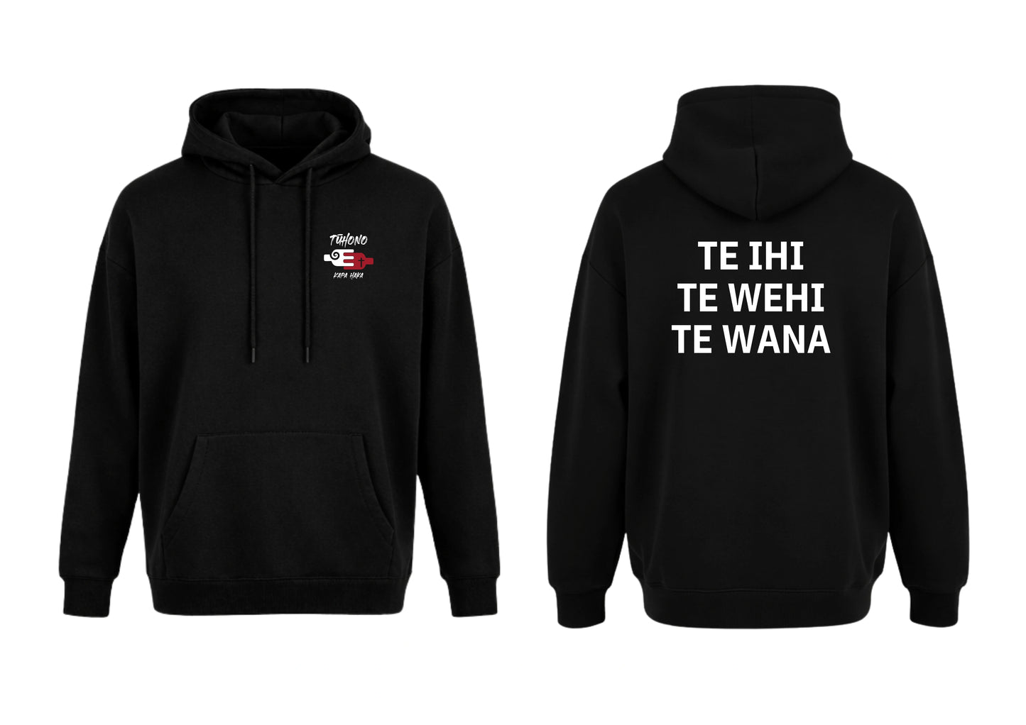 Black (Te Ihi) Hoodie