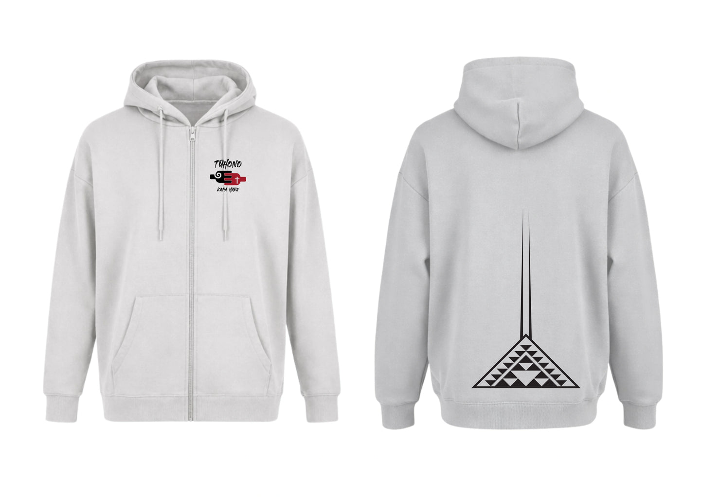 Grey Zip Hoodie