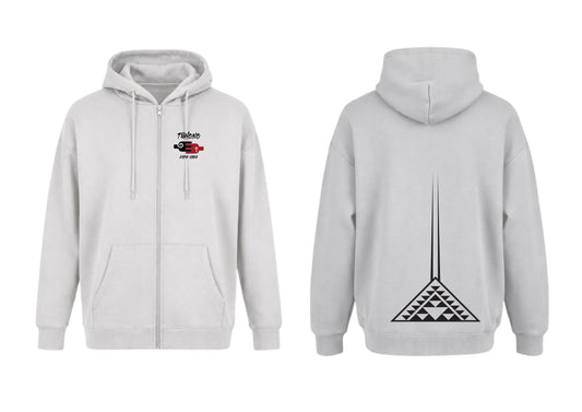 Grey Zip Hoodie